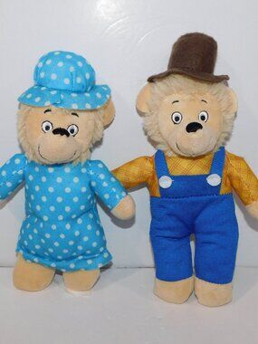 Set Mama Papa Berenstain Bears 9" Plush Stuffed Dolls Toy 2023 Cartoon